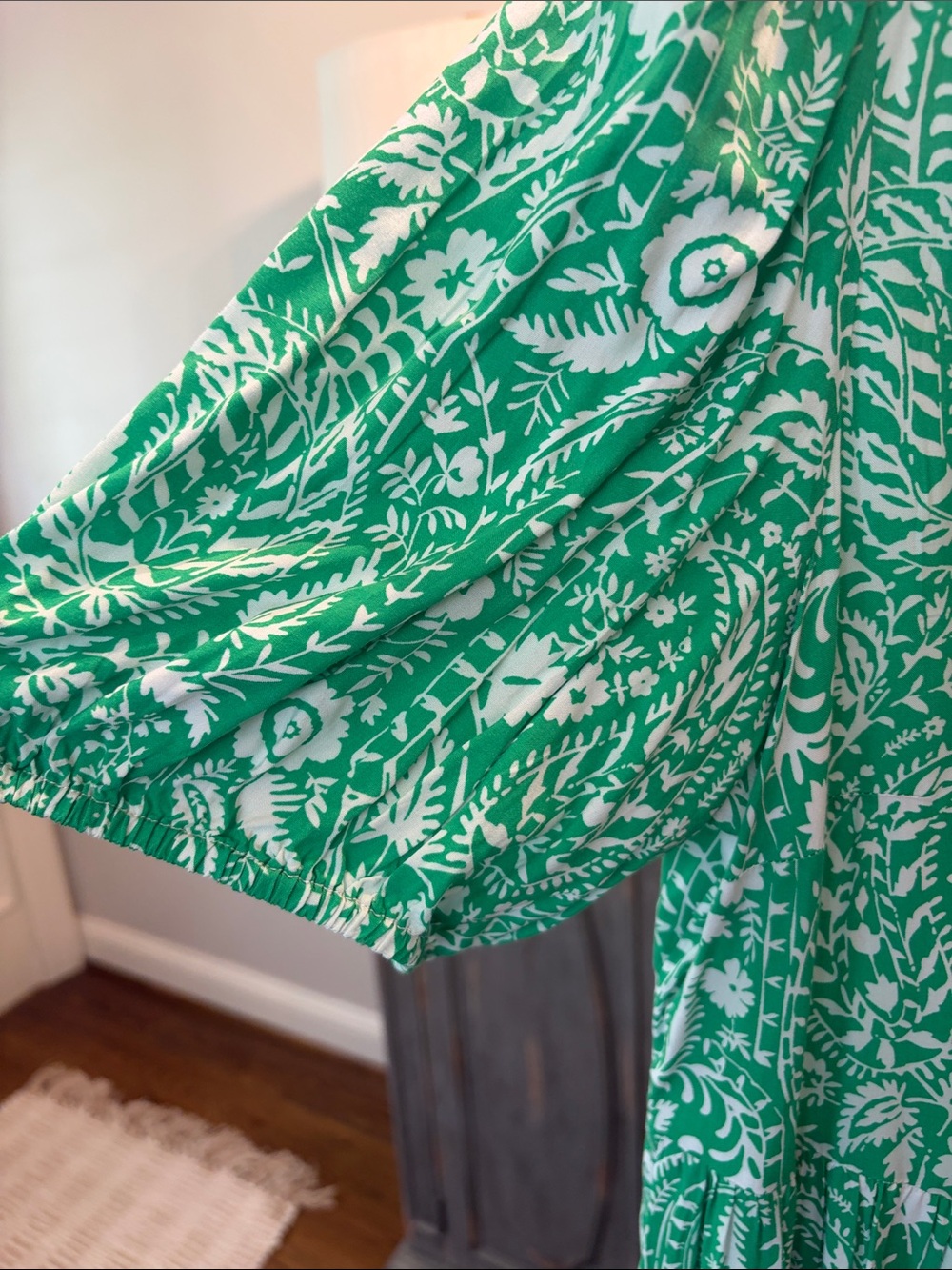 crown & ivy Green and White Floral Maxi Dress - Picture 2 of 7